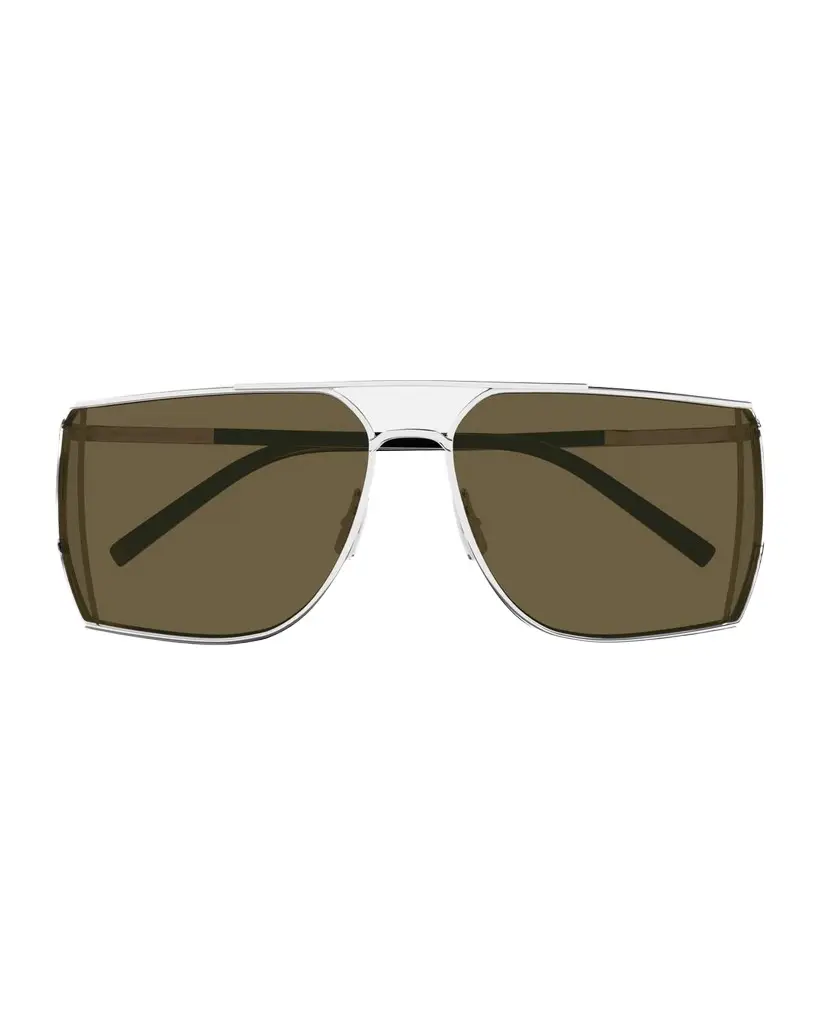 Saint Laurent Men's SL 750 Fashion Show Square Metal Sunglasses