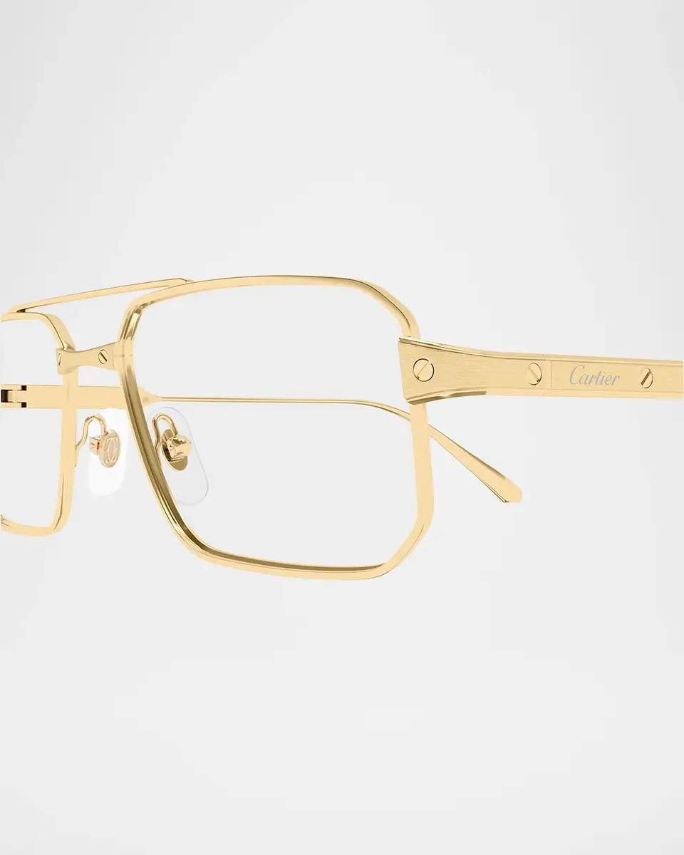 Cartier Men's CT0654O Santos Classic Titanium Square Optical Glasses | Thumbnail 3 Cartier Men's CT0654O Santos Classic Titanium Square Optical Glasses | Thumbnail 3