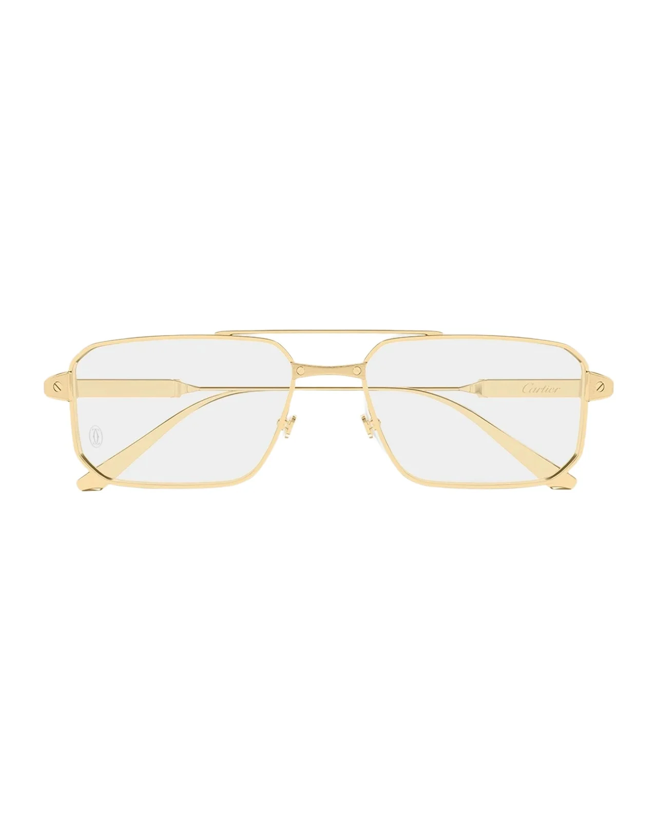 Cartier Men's CT0654O Santos Classic Titanium Square Optical Glasses