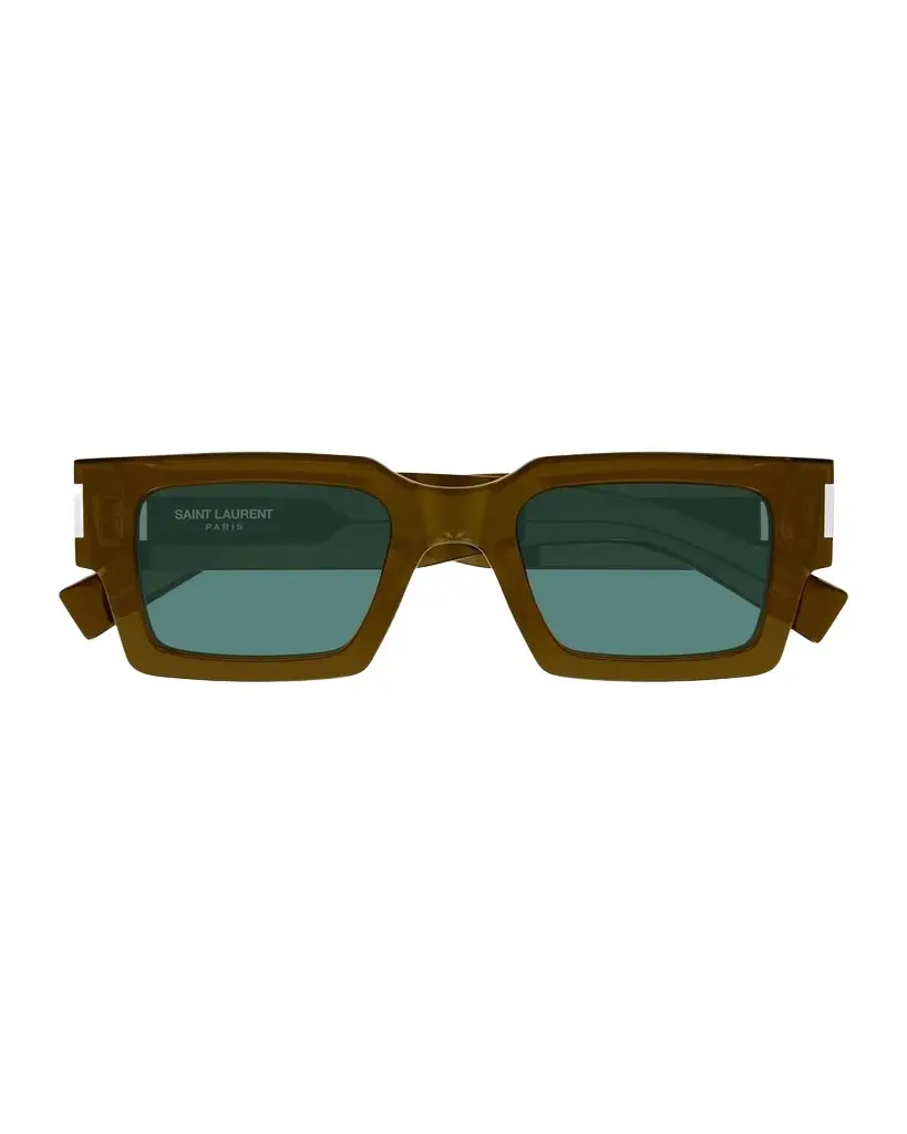 Saint Laurent Men's SL 572 Recycled Acetate Square Sunglasses