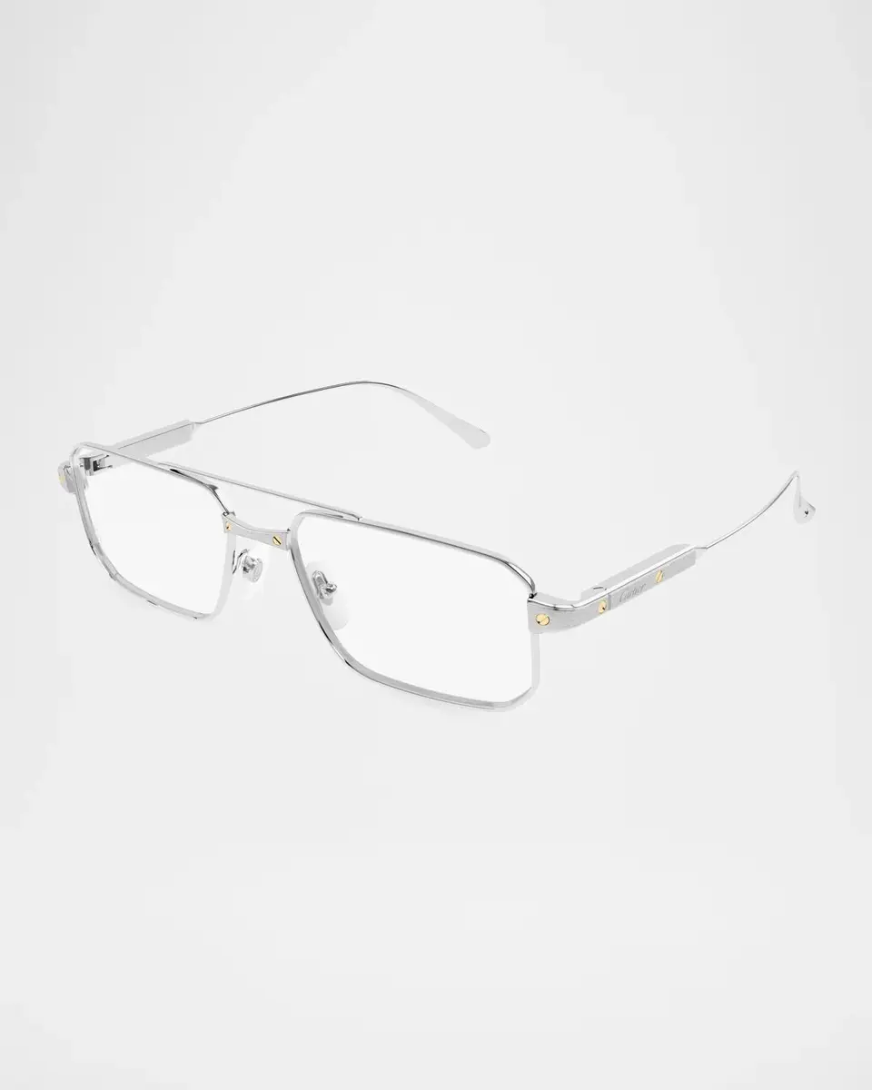 Cartier Men's Santos de CT0654O Square Titanium Optical Glasses | Thumbnail 2 Cartier Men's Santos de CT0654O Square Titanium Optical Glasses | Thumbnail 2