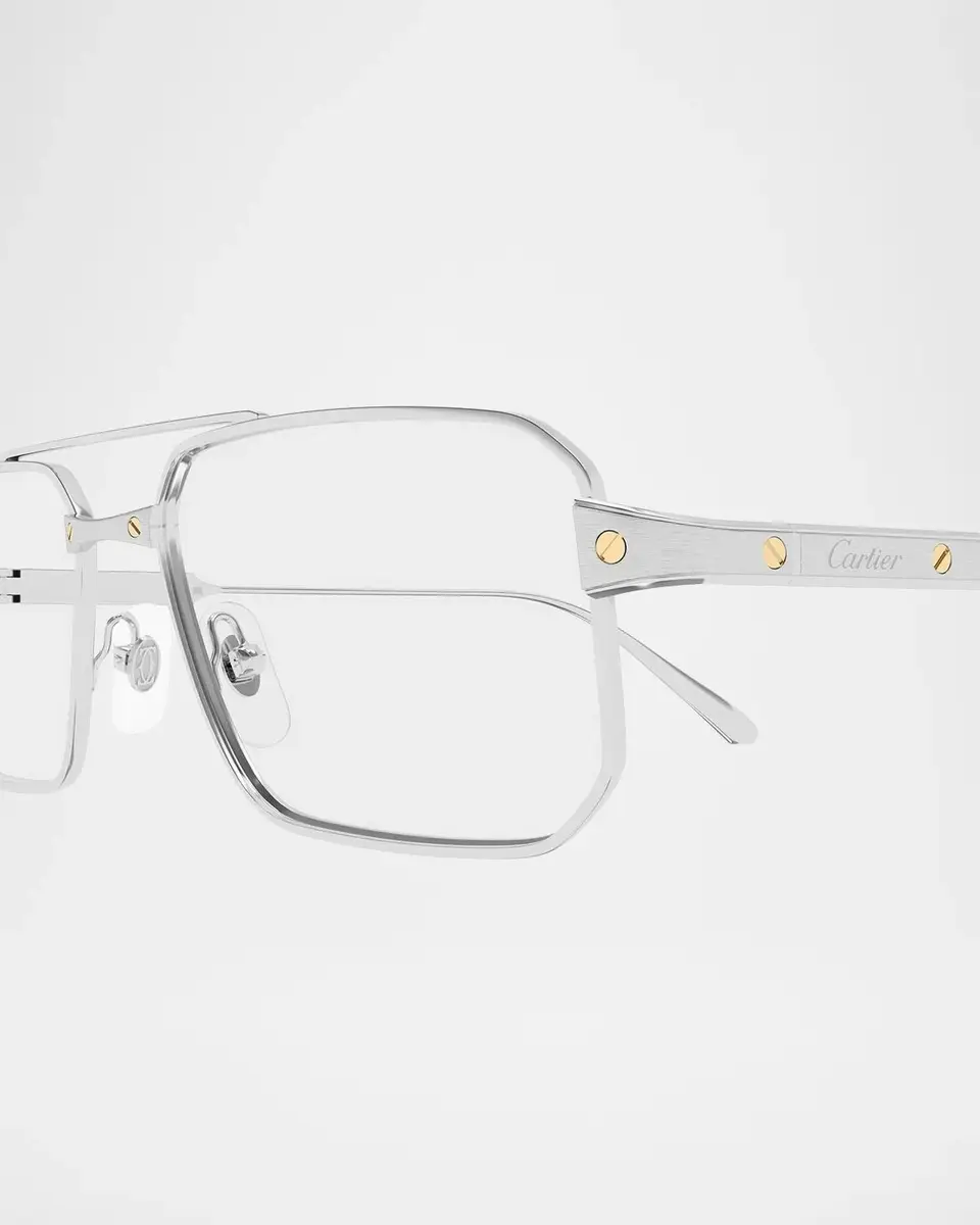 Cartier Men's Santos de CT0654O Square Titanium Optical Glasses | Thumbnail 3 Cartier Men's Santos de CT0654O Square Titanium Optical Glasses | Thumbnail 3