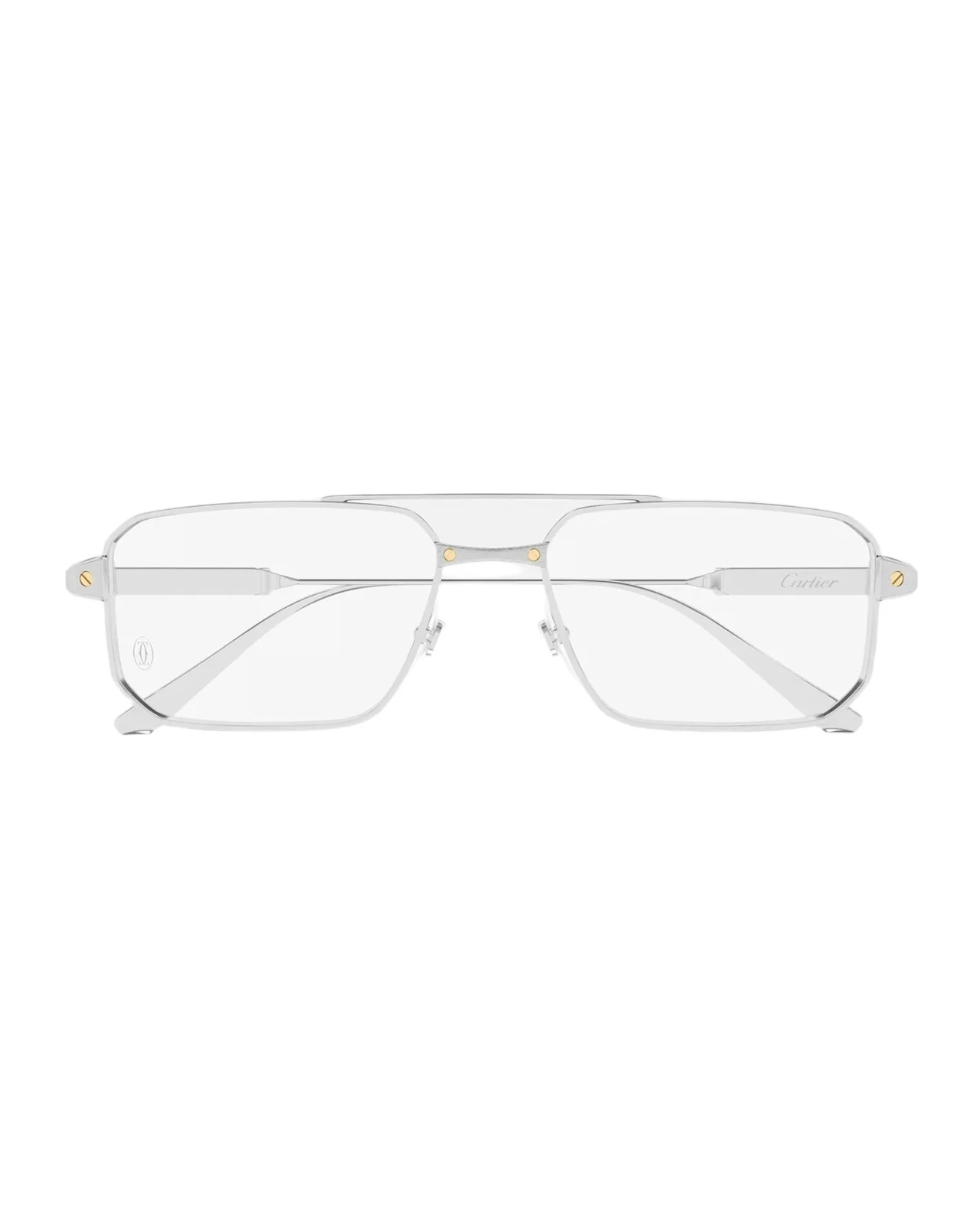Cartier Men's Santos de CT0654O Square Titanium Optical Glasses