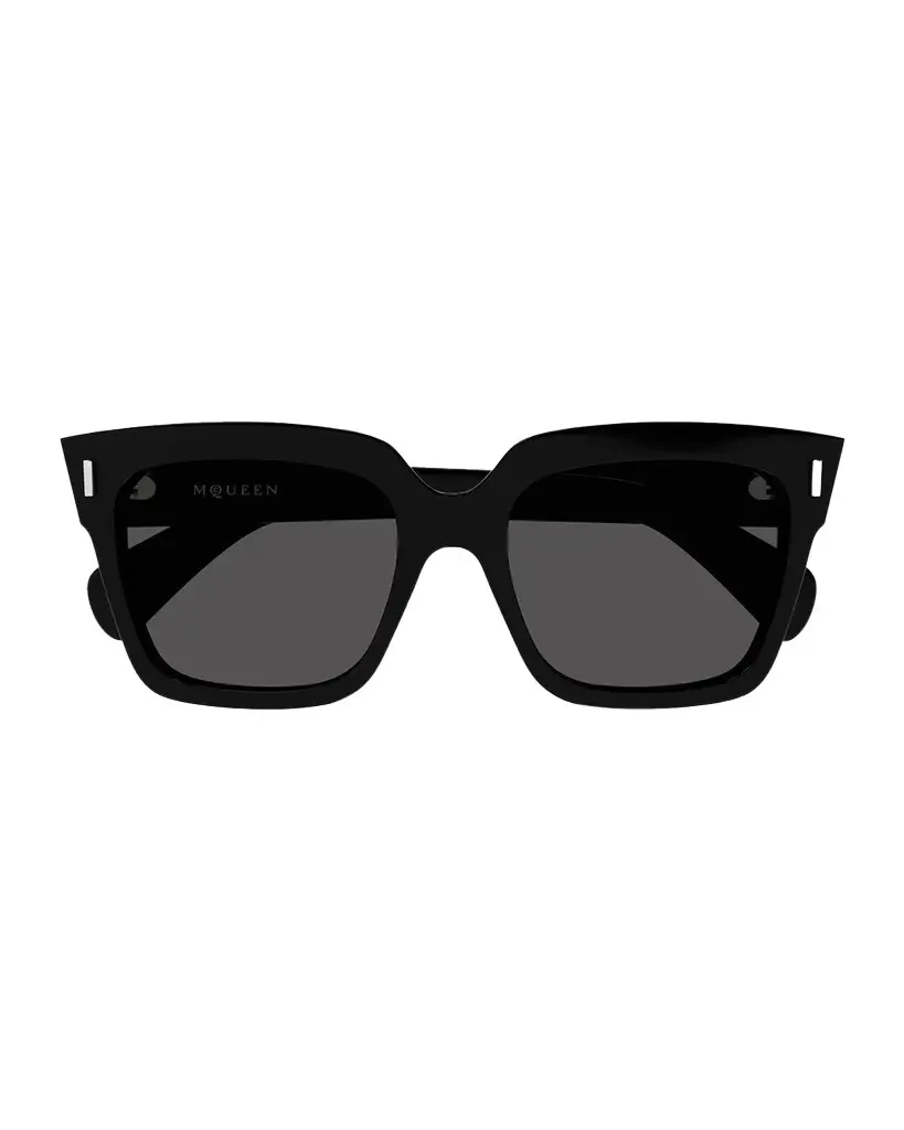 Alexander McQueen T-Bar Rivet 56MM Square Sunglasses