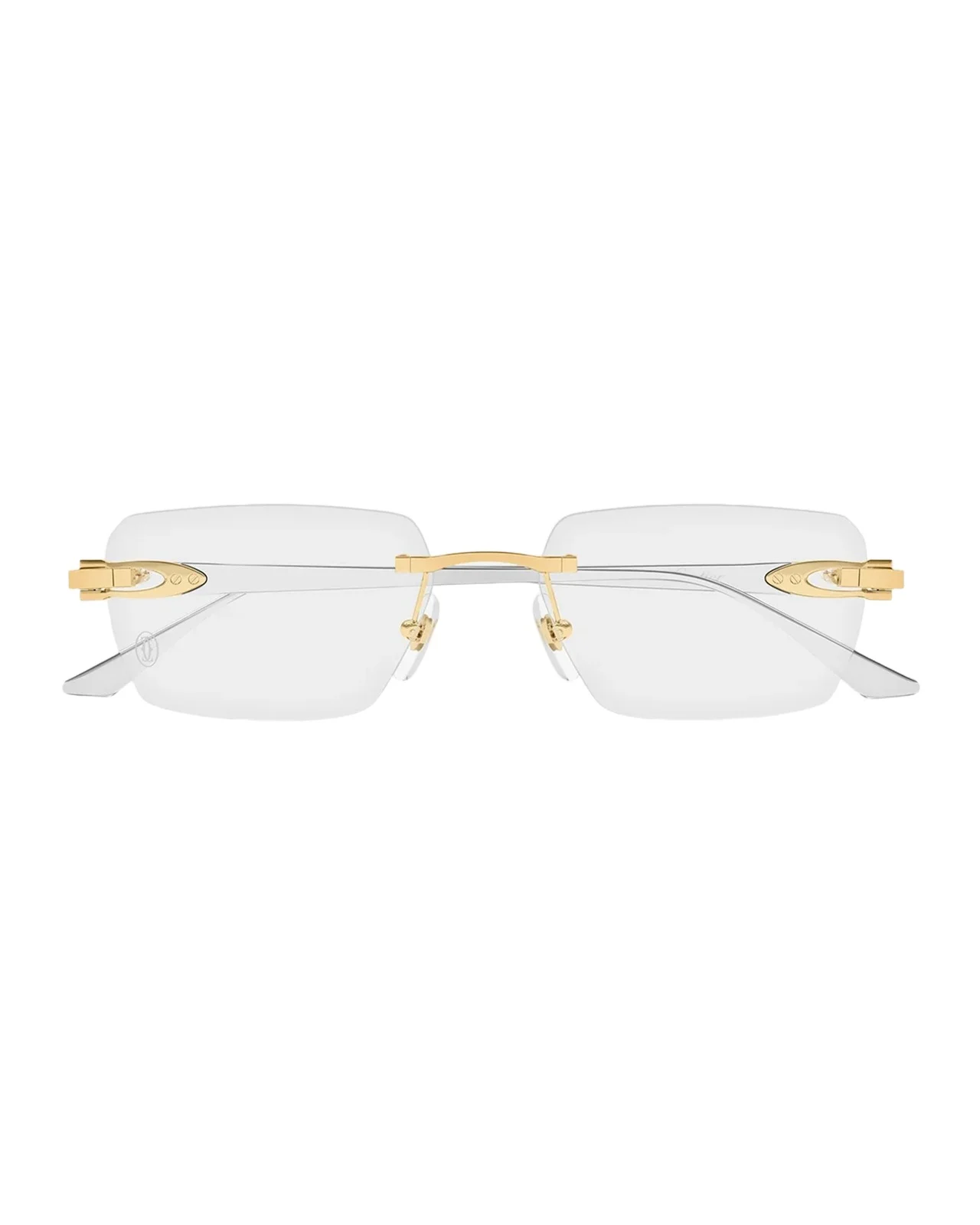 Cartier Motifs De Ct0662O Rimless Rectangular Optical Glasses