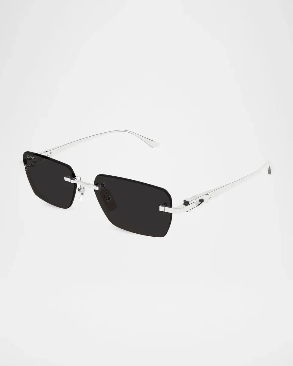 Cartier Motifs De Ct0660S Plated Titanium Rimless Rectangular Sunglasses | Thumbnail 2 Cartier Motifs De Ct0660S Plated Titanium Rimless Rectangular Sunglasses | Thumbnail 2
