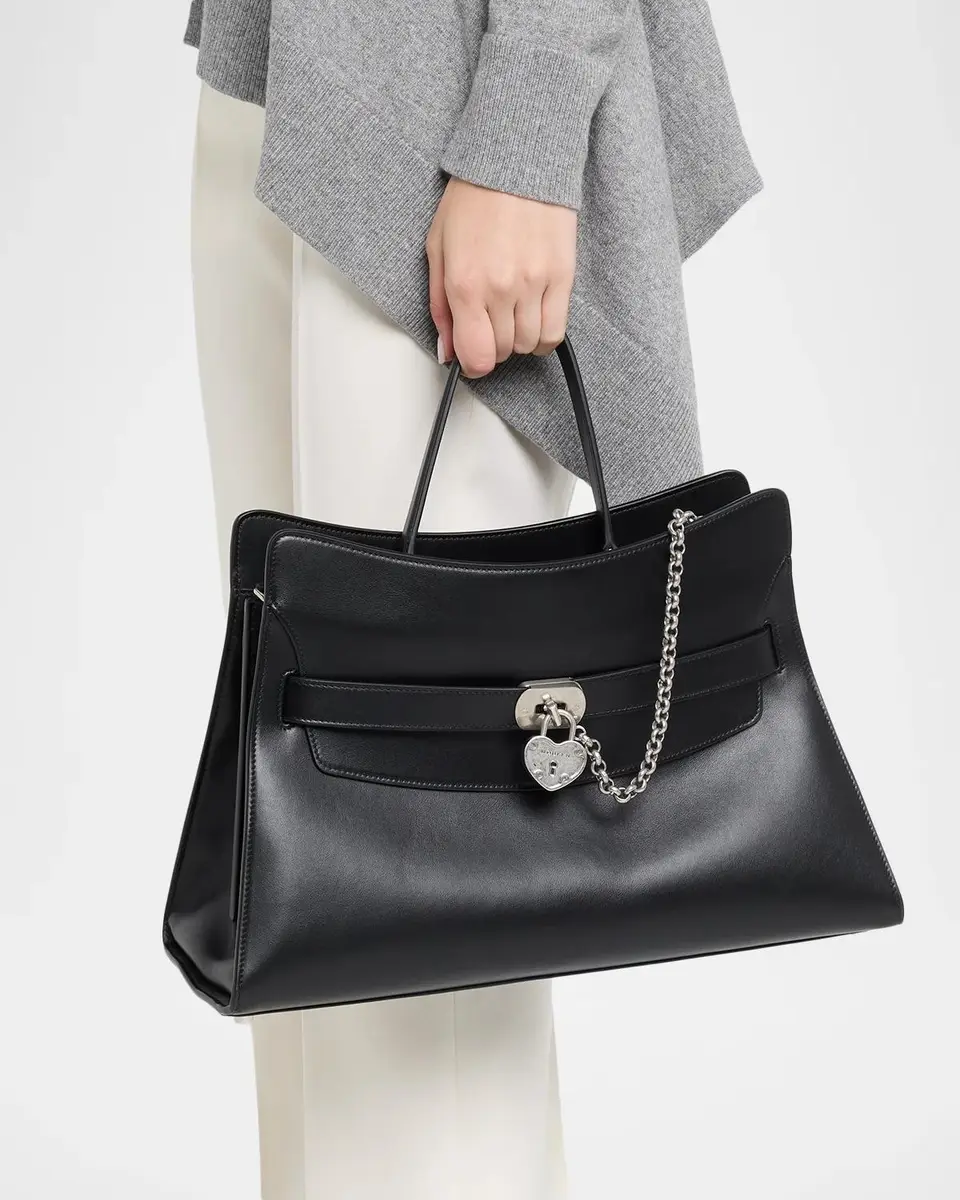 Alexander McQueen Locke Leather Top Handle Bag | Thumbnail 2 Alexander McQueen Locke Leather Top Handle Bag | Thumbnail 2