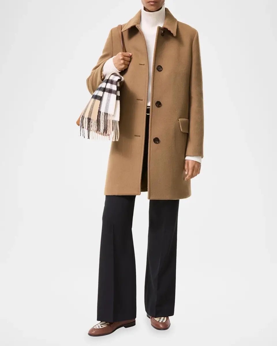 Burberry Gosford Wool-Cashmere Single-Breasted Coat | Thumbnail 2 Burberry Gosford Wool-Cashmere Single-Breasted Coat | Thumbnail 2