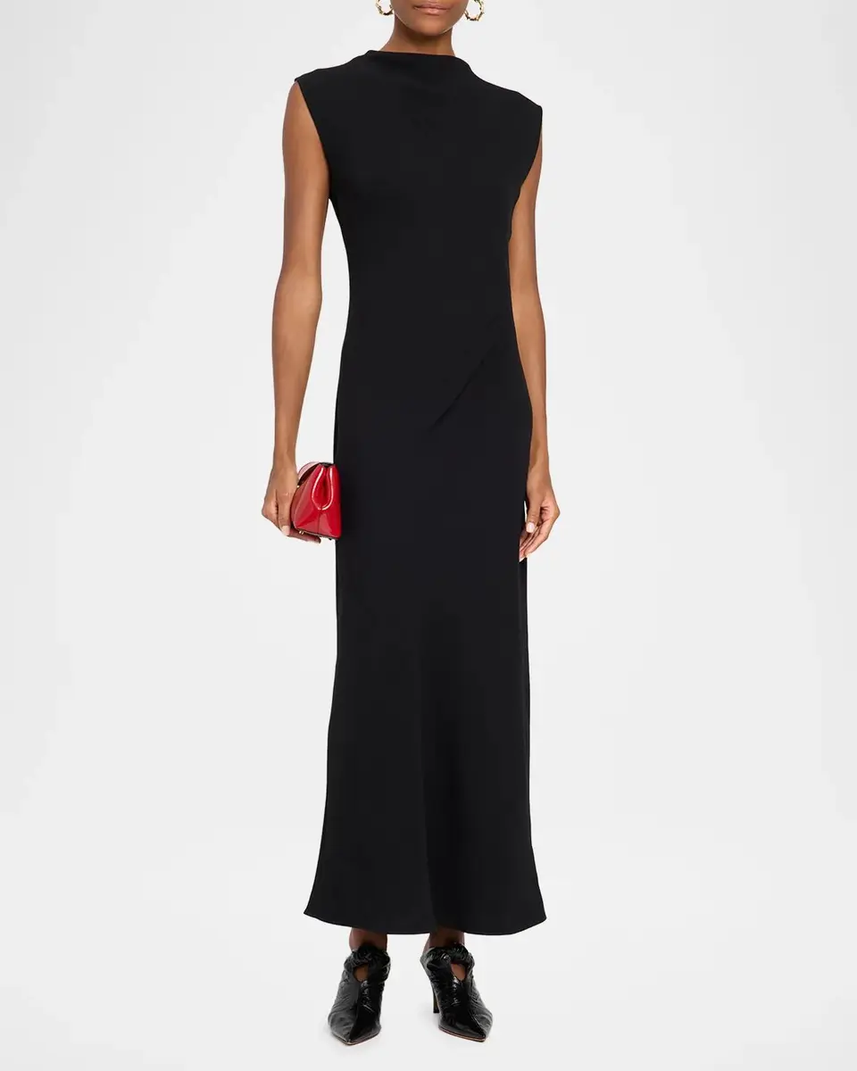 Vince Draped Mock Turtleneck Maxi Dress | Thumbnail 2 Vince Draped Mock Turtleneck Maxi Dress | Thumbnail 2