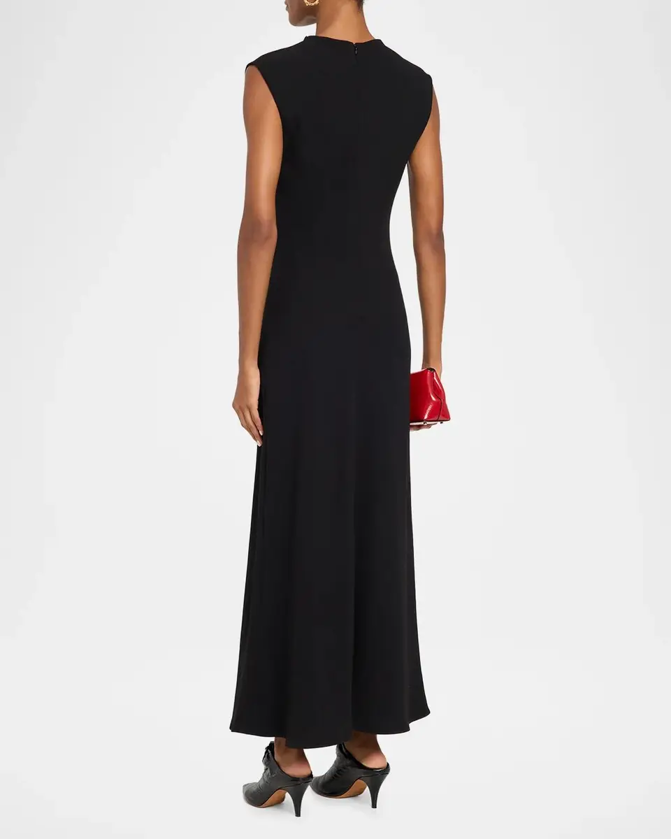 Vince Draped Mock Turtleneck Maxi Dress | Thumbnail 3 Vince Draped Mock Turtleneck Maxi Dress | Thumbnail 3