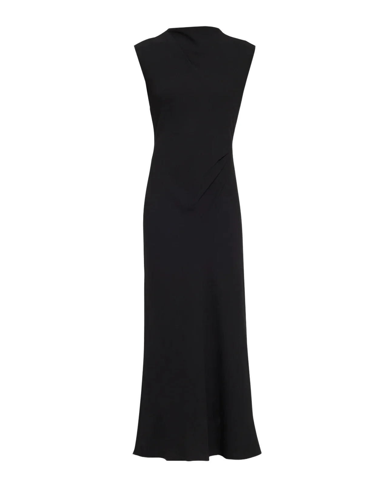 Vince Draped Mock Turtleneck Maxi Dress