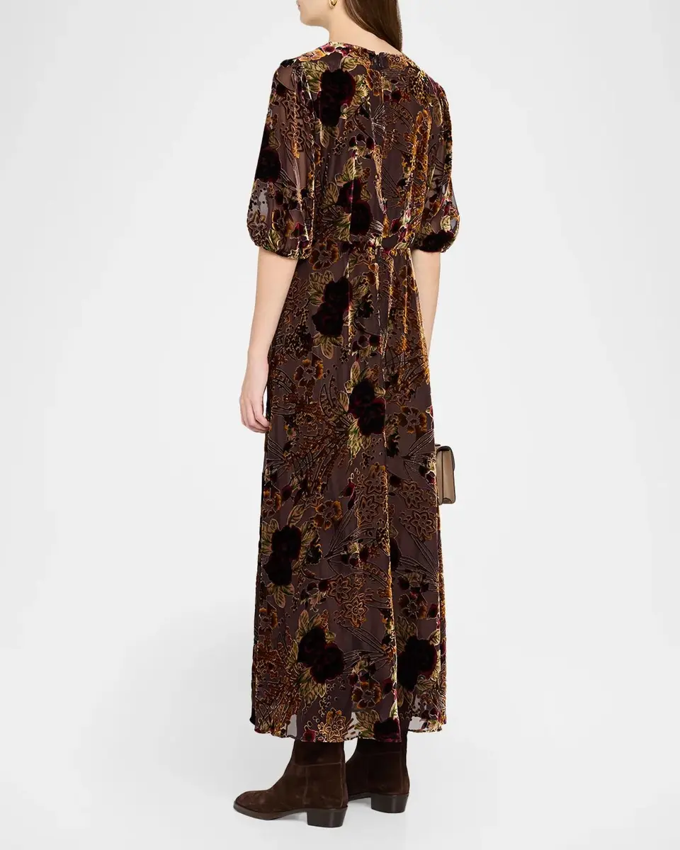 Johnny Was Cinco Floral Burnout Empire Maxi Dress | Thumbnail 3 Johnny Was Cinco Floral Burnout Empire Maxi Dress | Thumbnail 3