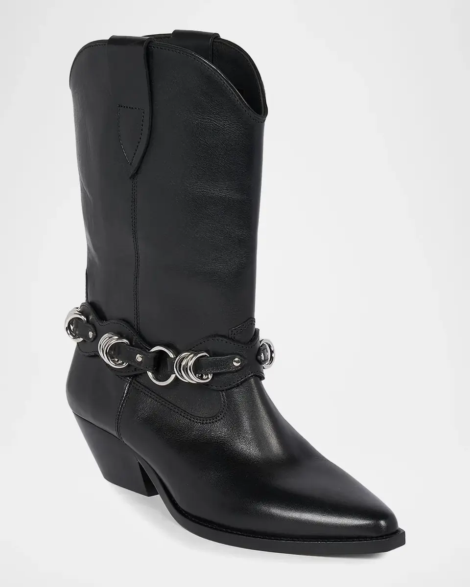 Isabel Marant Duerto 40MM Leather Cowboy Boots | Thumbnail 2 Isabel Marant Duerto 40MM Leather Cowboy Boots | Thumbnail 2
