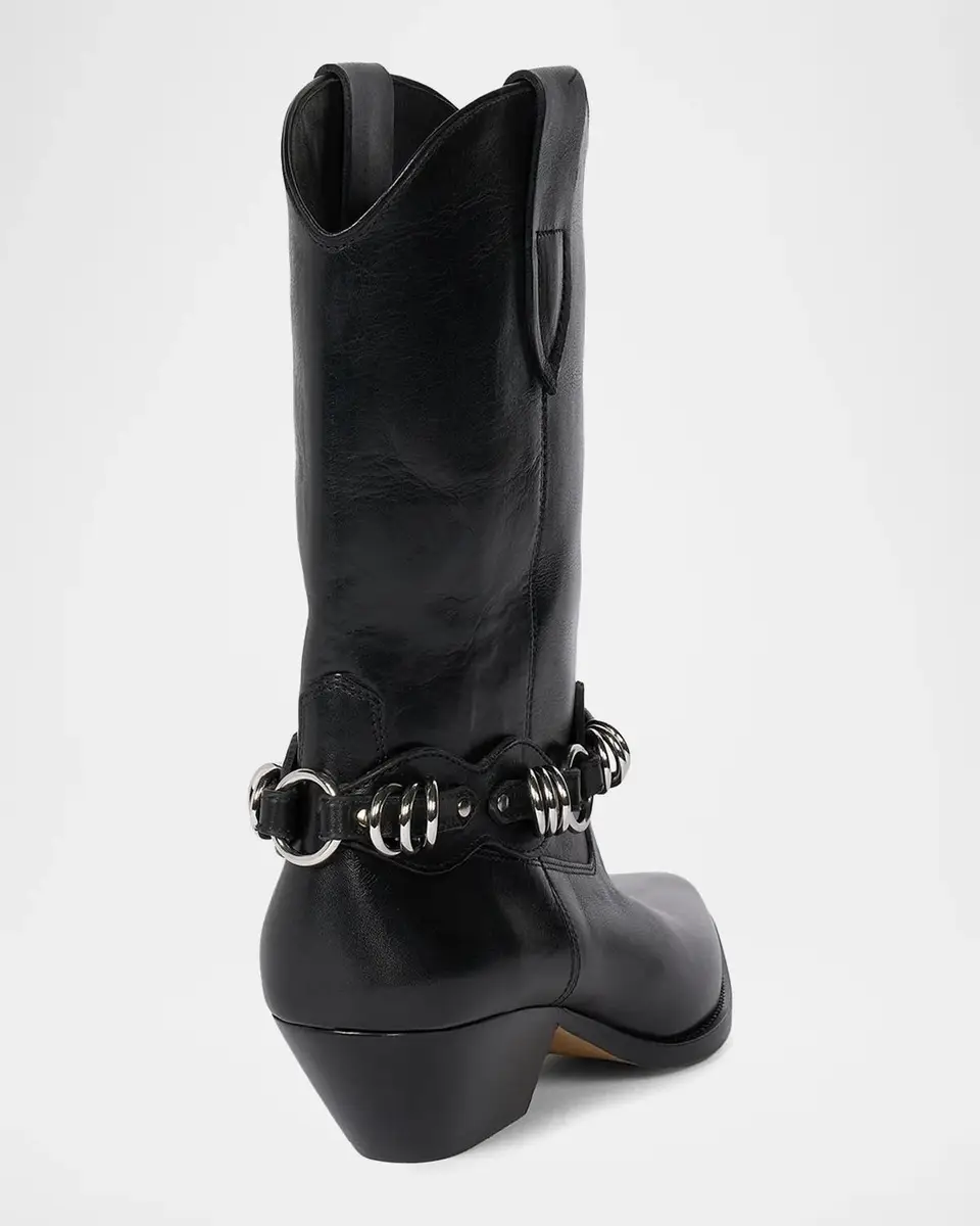 Isabel Marant Duerto 40MM Leather Cowboy Boots | Thumbnail 3 Isabel Marant Duerto 40MM Leather Cowboy Boots | Thumbnail 3
