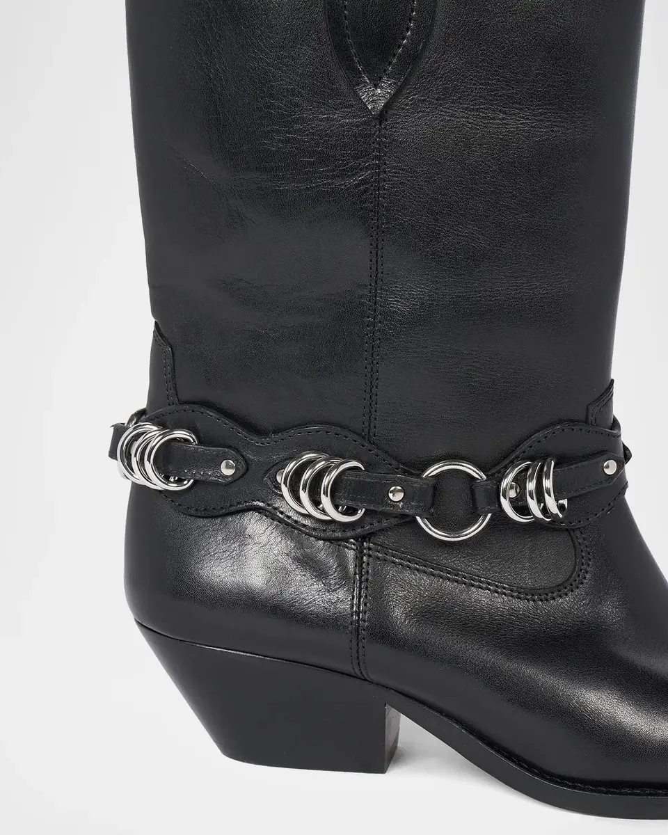 Isabel Marant Duerto 40MM Leather Cowboy Boots | Thumbnail 6 Isabel Marant Duerto 40MM Leather Cowboy Boots | Thumbnail 6