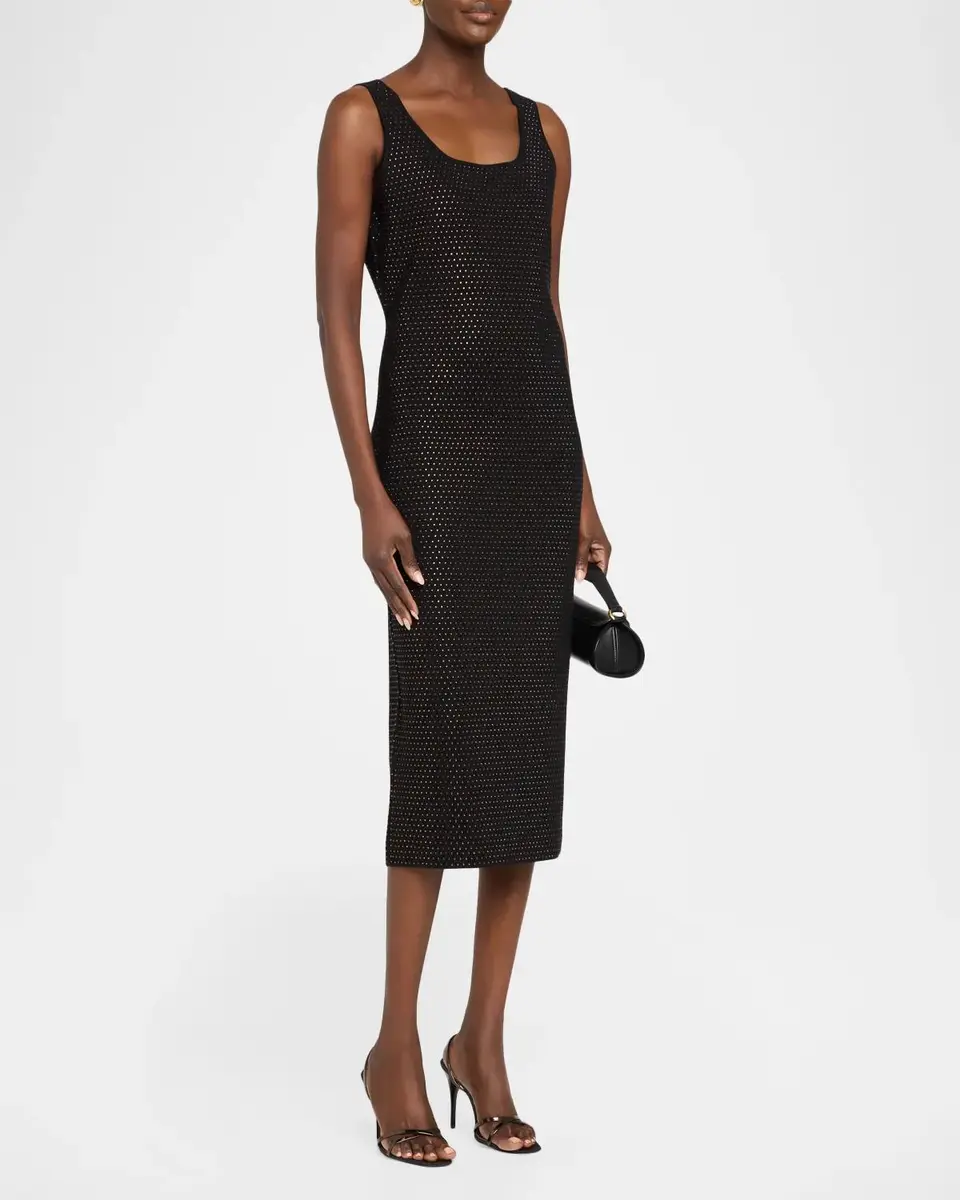 Elie Tahari Blakely Embellished Sweater Midi Dress | Thumbnail 4