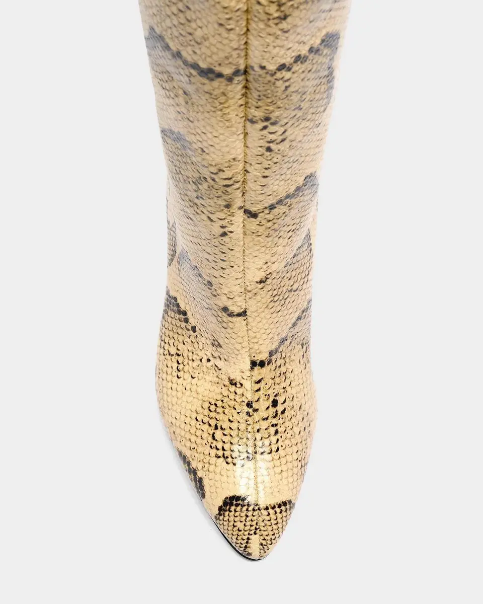 Etoile Isabel Marant Jany 90MM Snakeskin-Embossed Leather Boots | Thumbnail 3 Etoile Isabel Marant Jany 90MM Snakeskin-Embossed Leather Boots | Thumbnail 3