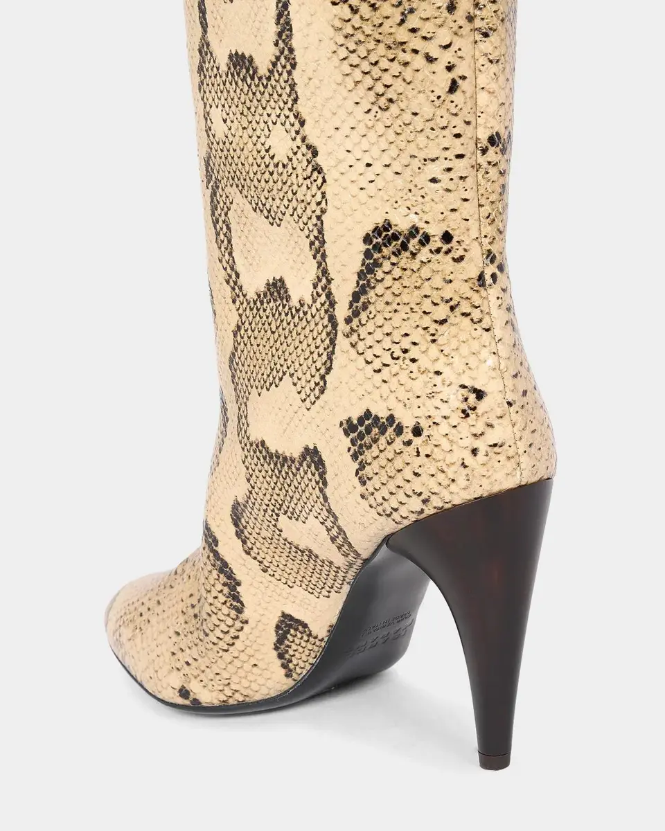 Etoile Isabel Marant Jany 90MM Snakeskin-Embossed Leather Boots | Thumbnail 6 Etoile Isabel Marant Jany 90MM Snakeskin-Embossed Leather Boots | Thumbnail 6