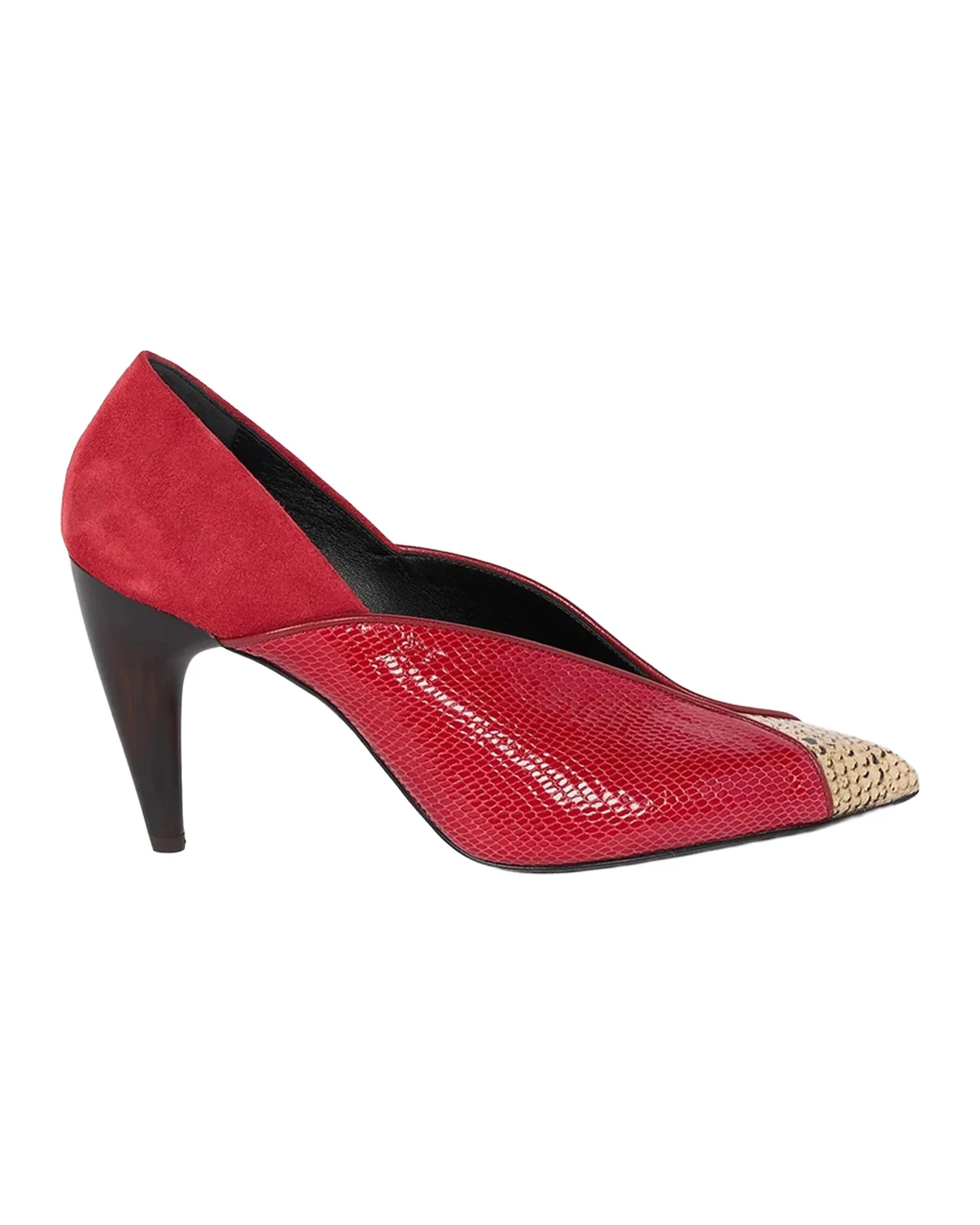 Isabel Marant Luza 90MM Leather-Velvet Pumps