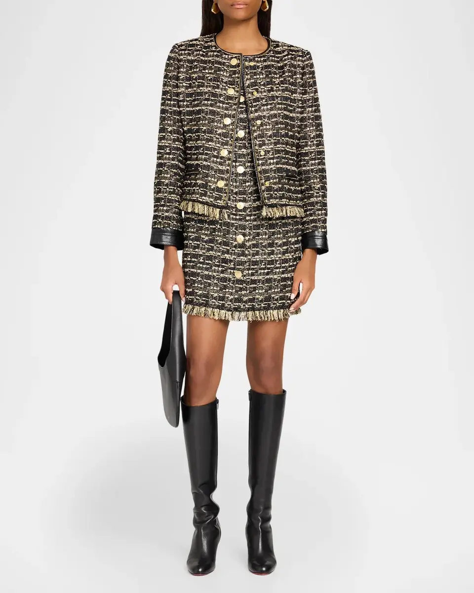 Kobi Halperin Gillian Tweed Mini Dress | Thumbnail 2