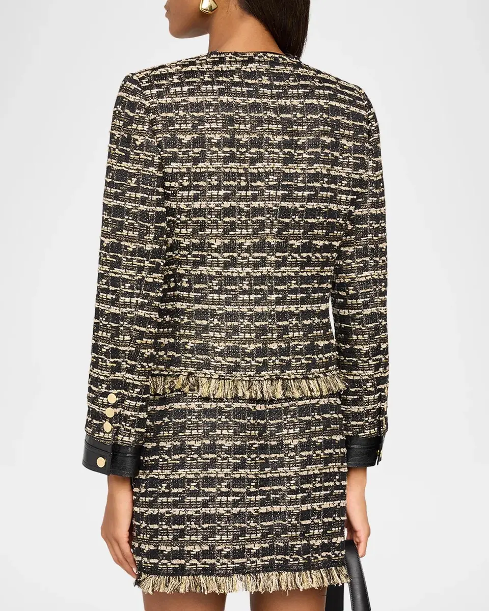 Kobi Halperin Gillian Tweed Mini Dress | Thumbnail 3