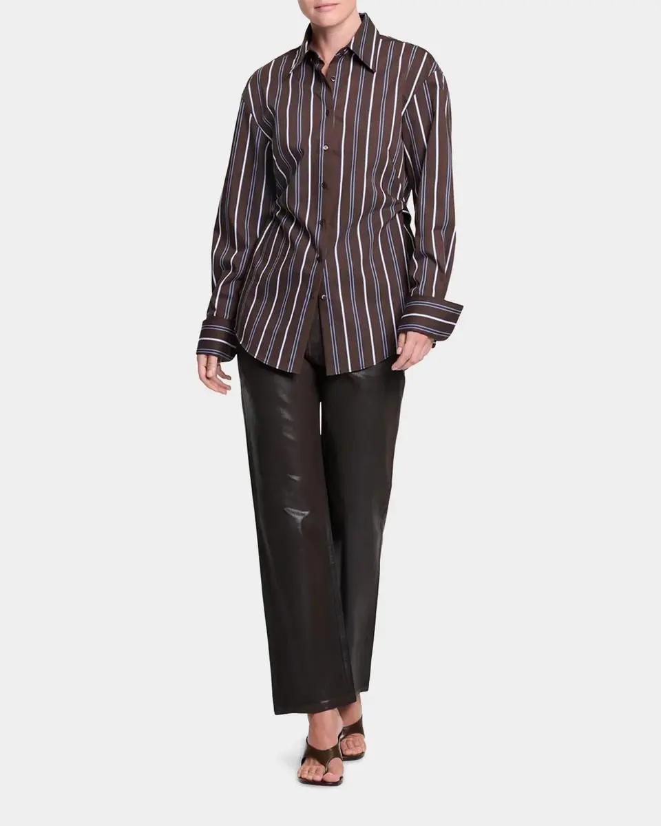 TWP The Night We Met Striped Cotton-Blend Shirt | Thumbnail 2 TWP The Night We Met Striped Cotton-Blend Shirt | Thumbnail 2