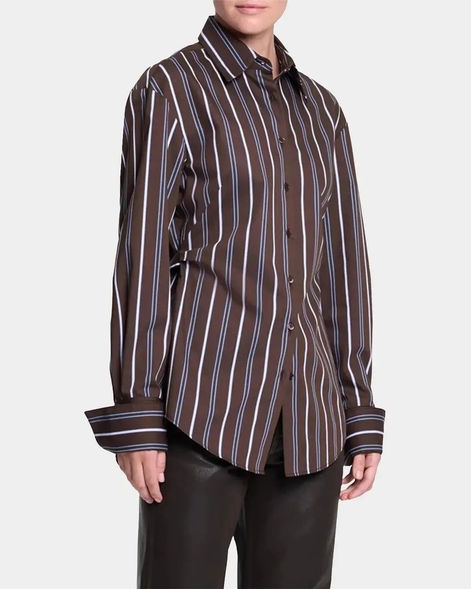 TWP The Night We Met Striped Cotton-Blend Shirt | Thumbnail 3 TWP The Night We Met Striped Cotton-Blend Shirt | Thumbnail 3