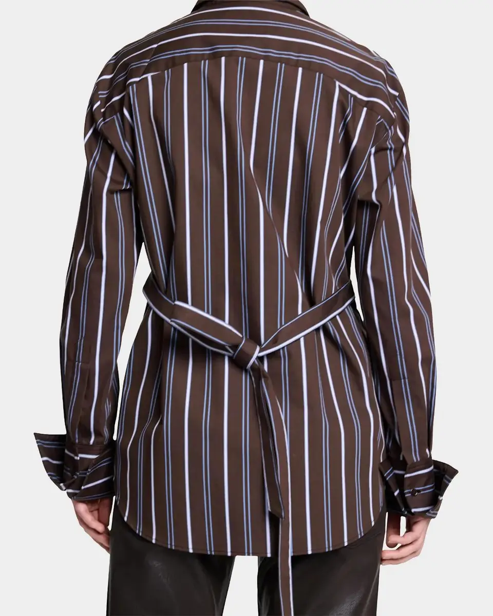 TWP The Night We Met Striped Cotton-Blend Shirt | Thumbnail 4 TWP The Night We Met Striped Cotton-Blend Shirt | Thumbnail 4