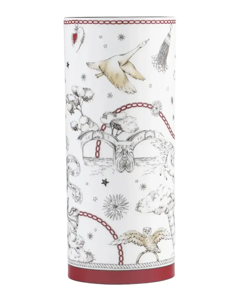 ALEVI Fortunae Game of the Goose Motif Cylindrical Vase