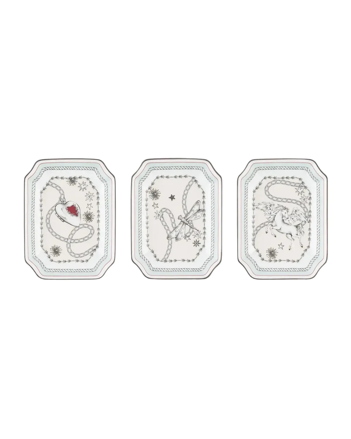 ALEVI Fortunae 3-Piece Octagonal Catch-Alls