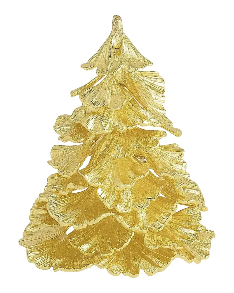 Michael Aram Holiday Ginkgo Goldtone Christmas Tree | Thumbnail 1 Michael Aram Holiday Ginkgo Goldtone Christmas Tree | Thumbnail 1