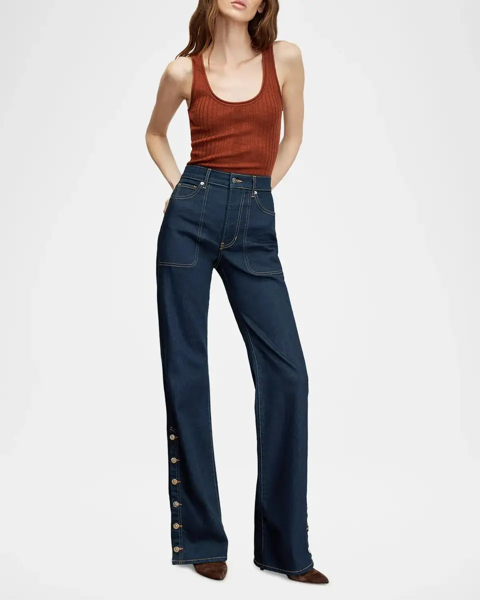 Veronica Beard Crosbie High-Rise Wide-Leg Jeans | Thumbnail 2 Veronica Beard Crosbie High-Rise Wide-Leg Jeans | Thumbnail 2