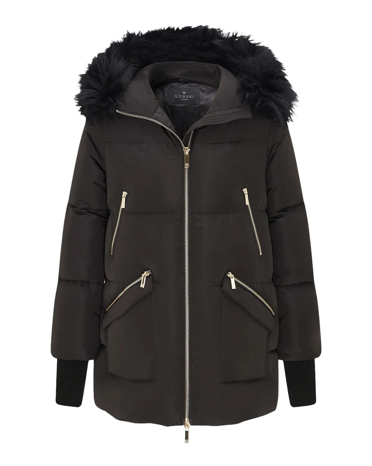Gorski Shearling-Trim Quilted Down Parka