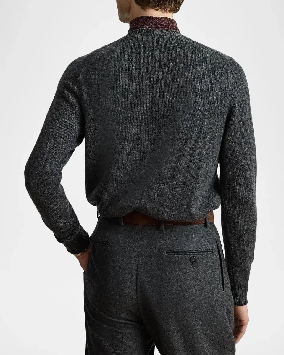 Ralph Lauren Purple Label Men's Polo Bear Cashmere Sweater | Thumbnail 3