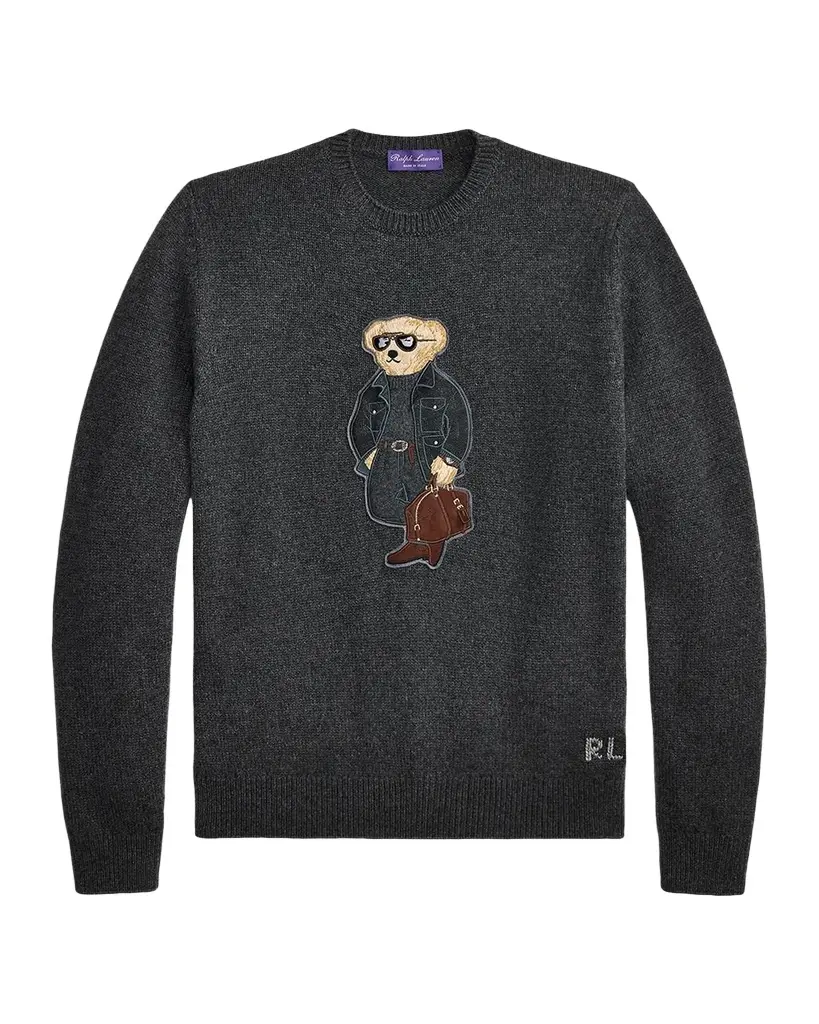 Ralph Lauren Purple Label Men's Polo Bear Cashmere Sweater