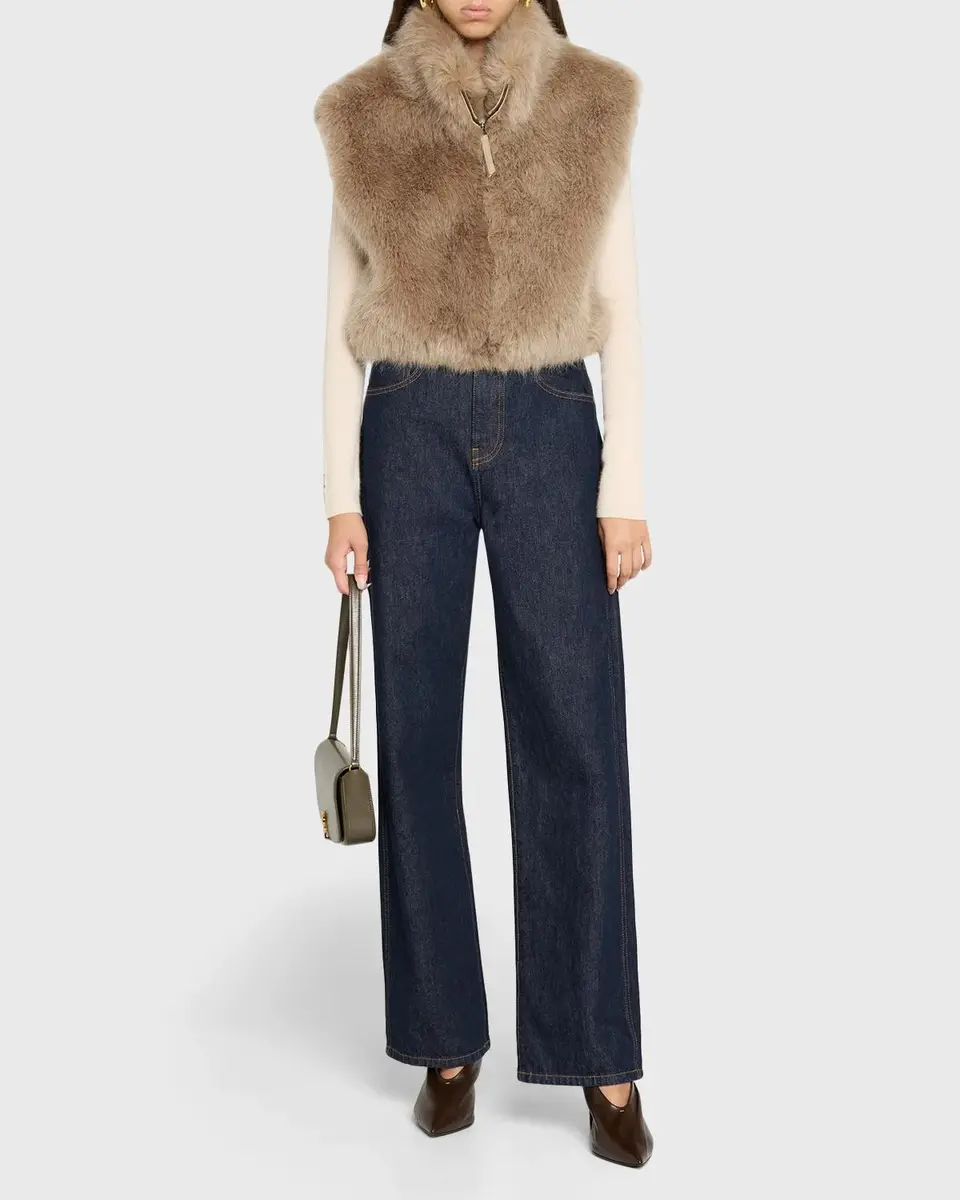 Milly Elinor Faux-Fur Vest | Thumbnail 2 Milly Elinor Faux-Fur Vest | Thumbnail 2