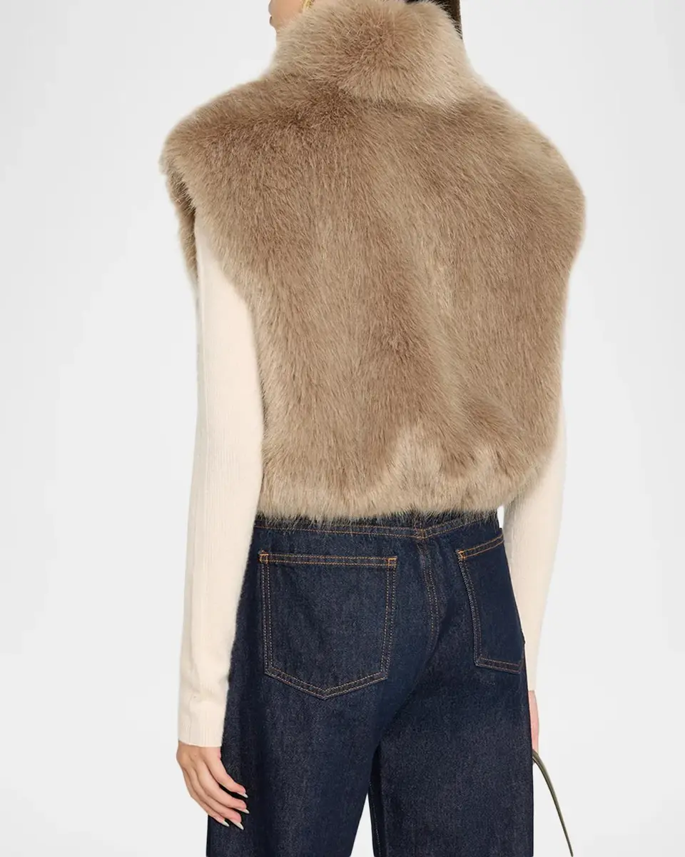 Milly Elinor Faux-Fur Vest | Thumbnail 3 Milly Elinor Faux-Fur Vest | Thumbnail 3