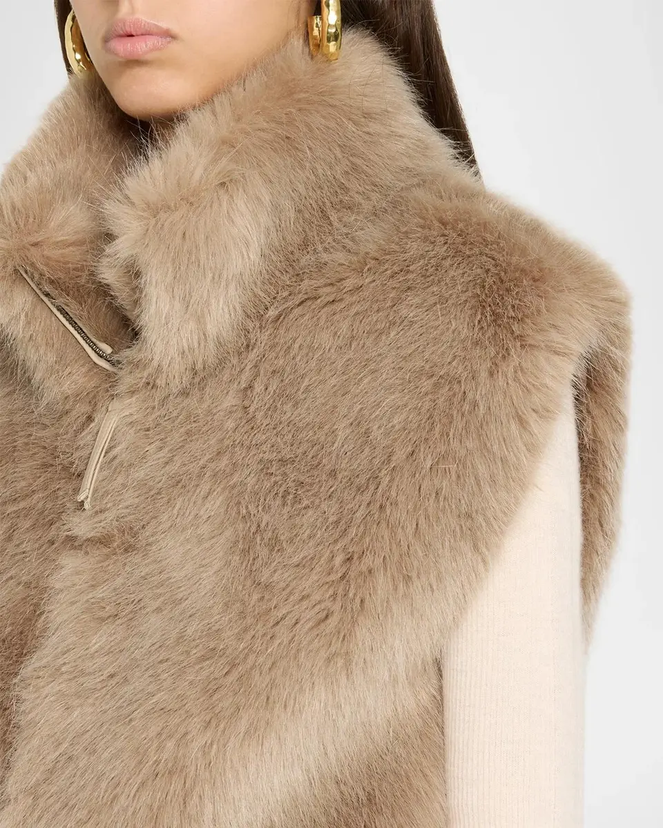 Milly Elinor Faux-Fur Vest | Thumbnail 5 Milly Elinor Faux-Fur Vest | Thumbnail 5