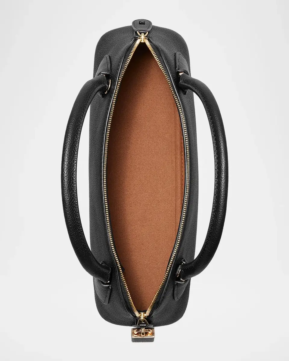 Tory Burch Lock Leather Top Handle Bag | Thumbnail 3 Tory Burch Lock Leather Top Handle Bag | Thumbnail 3