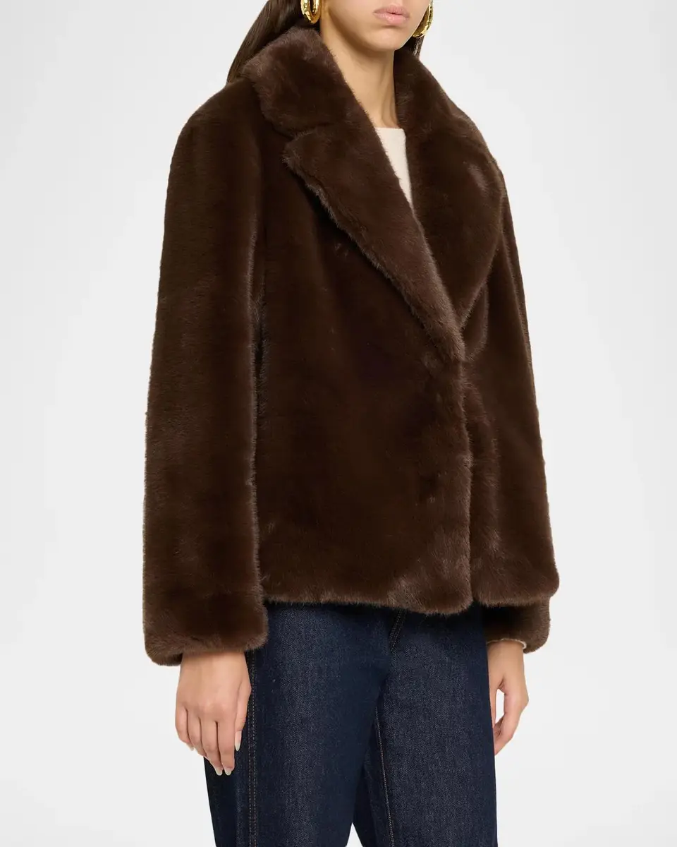 Milly Harlow Faux Mink Coat | Thumbnail 4 Milly Harlow Faux Mink Coat | Thumbnail 4