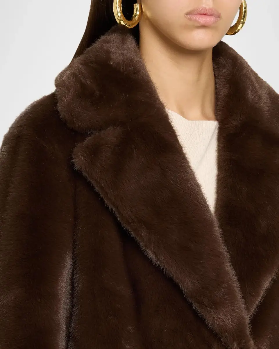 Milly Harlow Faux Mink Coat | Thumbnail 5 Milly Harlow Faux Mink Coat | Thumbnail 5