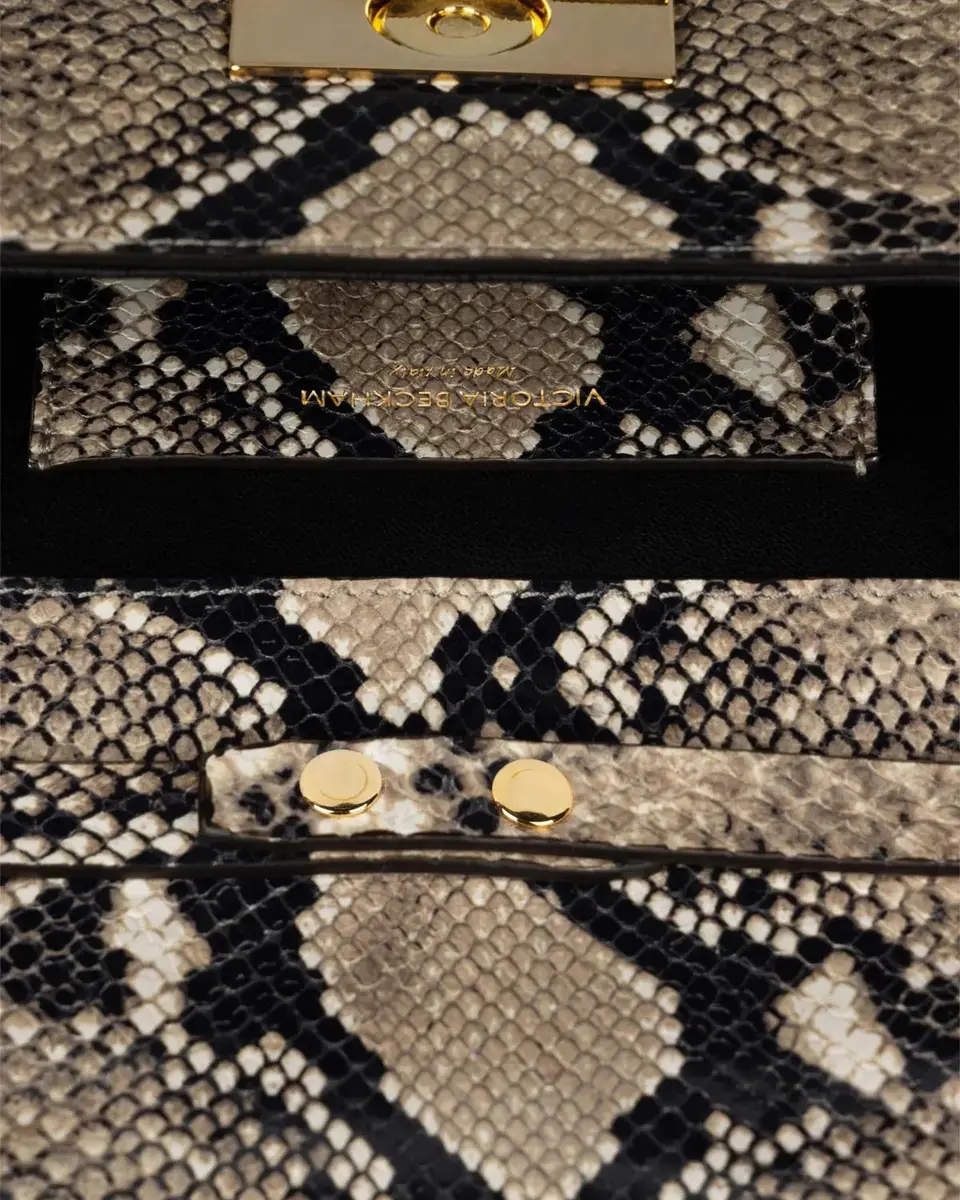 Victoria Beckham Dorian Printed Snake-Embossed Leather Shoulder Bag | Thumbnail 3 Victoria Beckham Dorian Printed Snake-Embossed Leather Shoulder Bag | Thumbnail 3