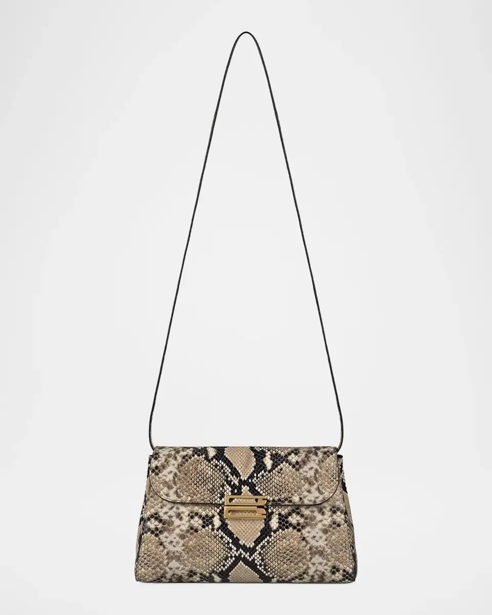 Victoria Beckham Dorian Printed Snake-Embossed Leather Shoulder Bag | Thumbnail 4 Victoria Beckham Dorian Printed Snake-Embossed Leather Shoulder Bag | Thumbnail 4