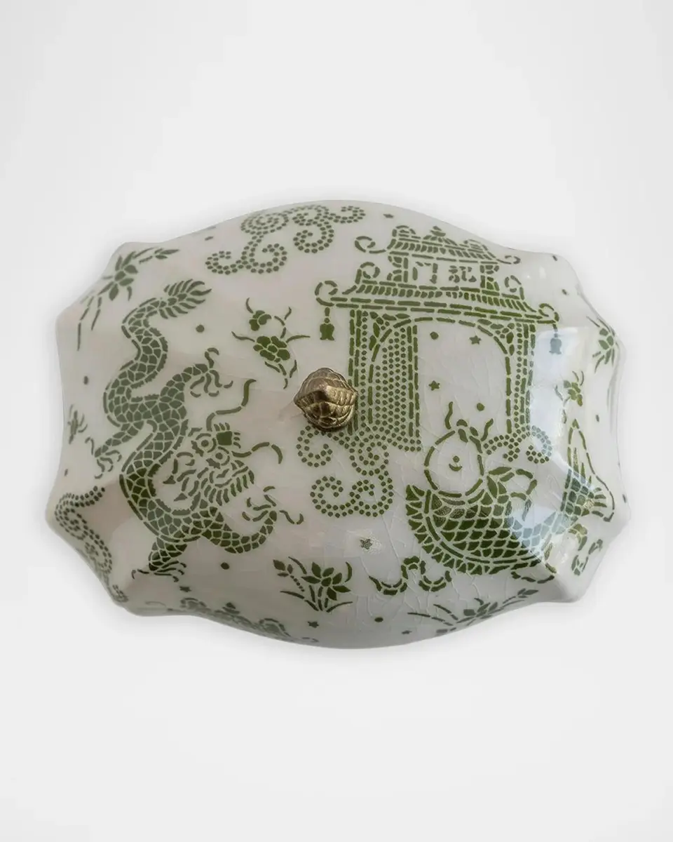 Port 68 Dragon Pagoda Porcelain Box | Thumbnail 4