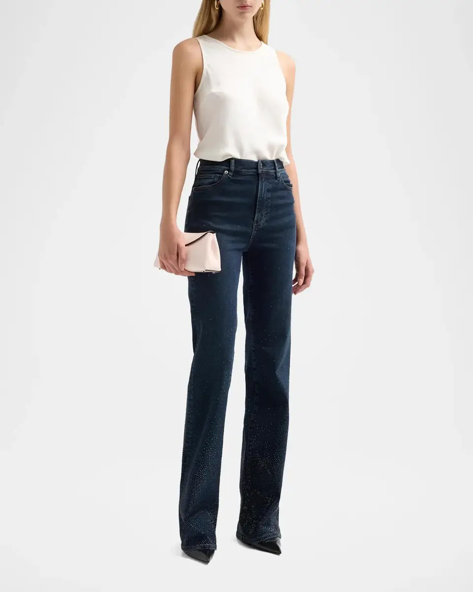 Veronica Beard Crosbie Rhinestone Gradient Jeans | Thumbnail 2 Veronica Beard Crosbie Rhinestone Gradient Jeans | Thumbnail 2