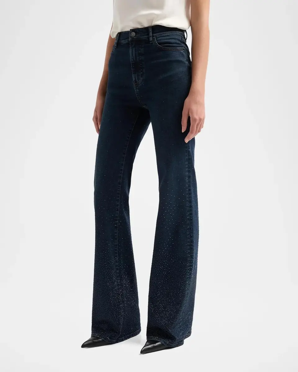 Veronica Beard Crosbie Rhinestone Gradient Jeans | Thumbnail 4 Veronica Beard Crosbie Rhinestone Gradient Jeans | Thumbnail 4