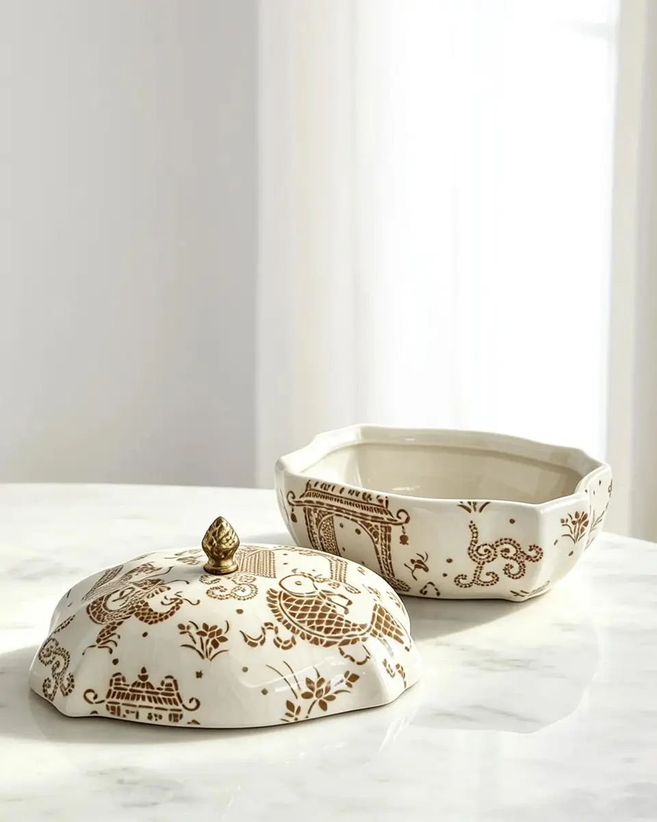 Port 68 Dragon Pagoda Porcelain Box | Thumbnail 3 Port 68 Dragon Pagoda Porcelain Box | Thumbnail 3