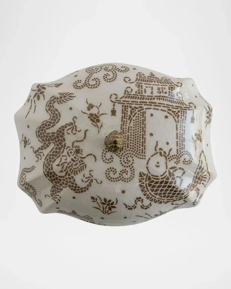 Port 68 Dragon Pagoda Porcelain Box | Thumbnail 4 Port 68 Dragon Pagoda Porcelain Box | Thumbnail 4