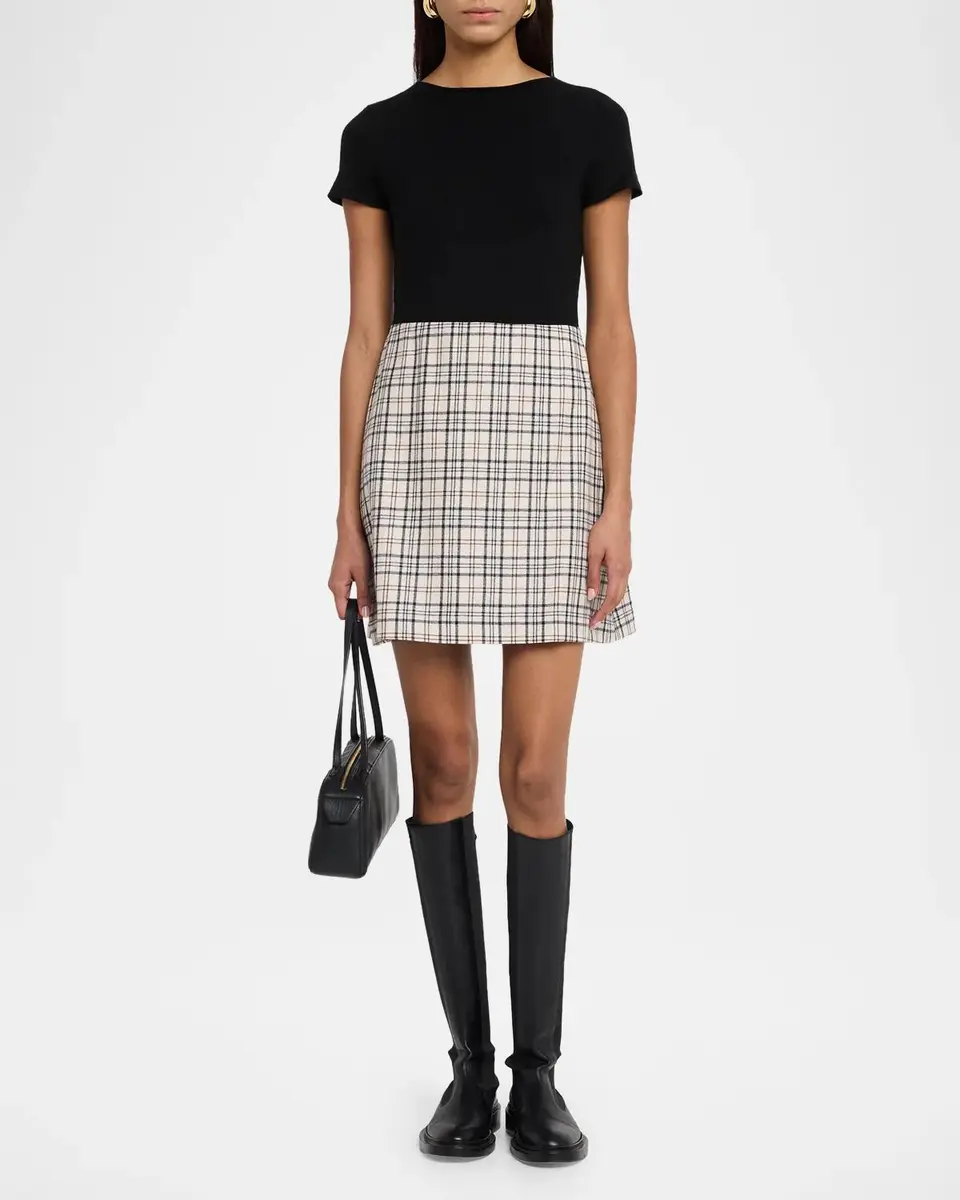 Theory Virgin Wool A-Line Mini Dress | Thumbnail 2 Theory Virgin Wool A-Line Mini Dress | Thumbnail 2