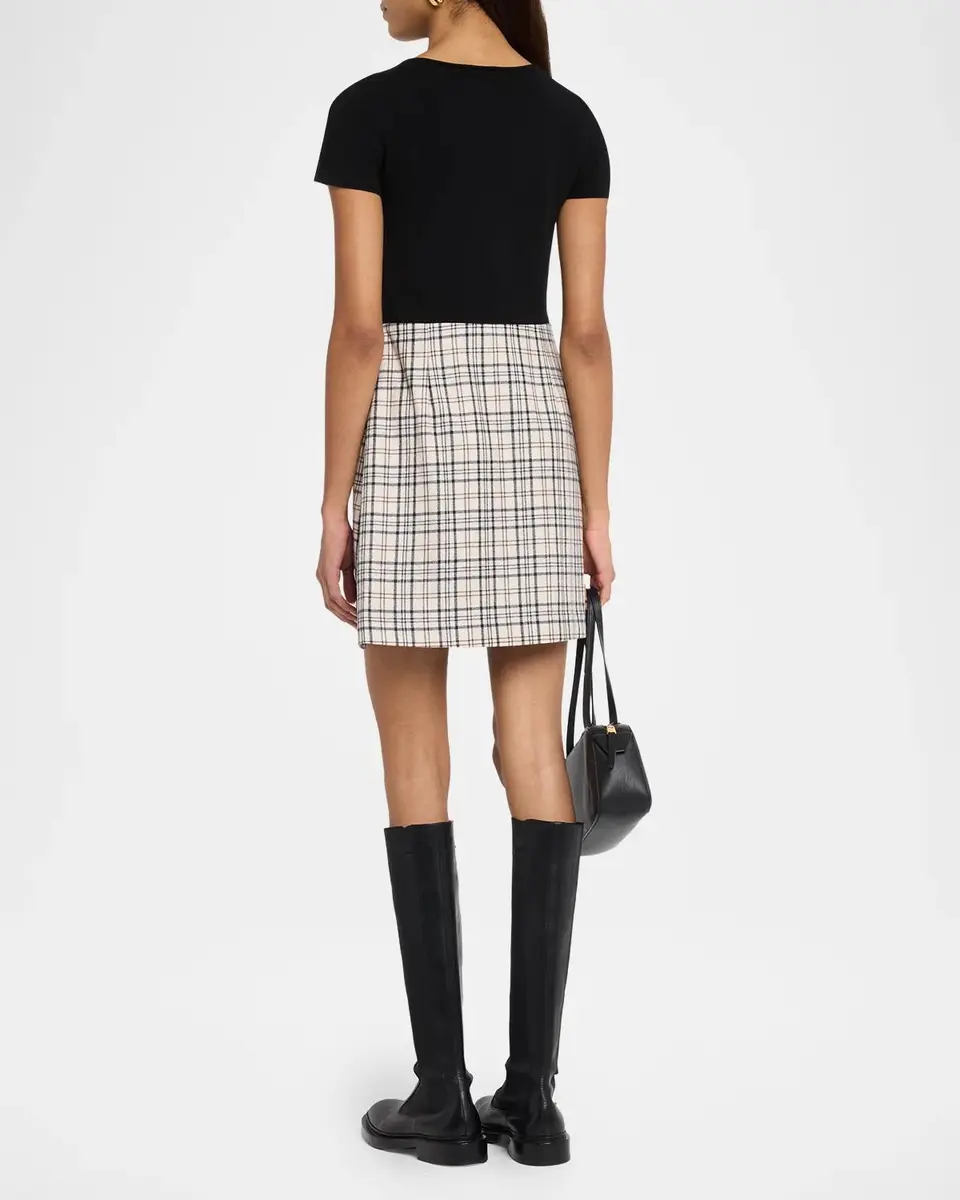 Theory Virgin Wool A-Line Mini Dress | Thumbnail 3 Theory Virgin Wool A-Line Mini Dress | Thumbnail 3